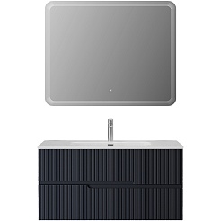 Cezares Тумба с раковиной Duet-N 100 подвесная grafito – фотография-7