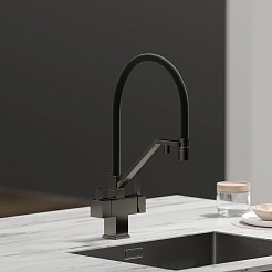 Sancos Смеситель для кухни Loro SC4007GG вороненая сталь – фотография-6