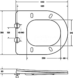 BelBagno Крышка-сиденье Steam BB130SC с микролифтом, петли хром – фотография-2