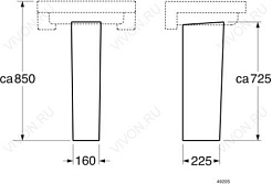 Gustavsberg Пьедестал для раковины ARTic 4920 – фотография-1