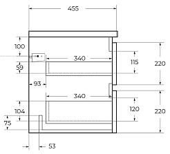 BelBagno Тумба под раковину Albano 90 подвесная Rovere Vintage Bianco – фотография-10