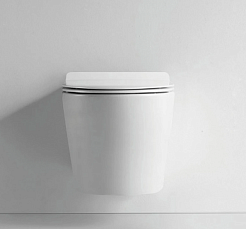 Iberica Blanca Унитаз подвесной Burgos безободковый, с микролифтом – фотография-5