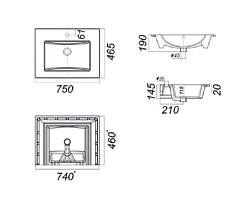  Мебель для ванной Гранда 75 – фотография-2