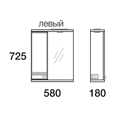Merkana Мебель для ванной комнаты Астурия 55 R – фотография-2