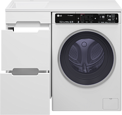 Misty Тумба под раковину Байкал 40 под стиральную машину белая – фотография-5