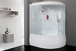 Royal Bath Душевая кабина ALP RB 150ALP-C-L 150x100 L с г/м стекло матовое профиль белый – фотография-2