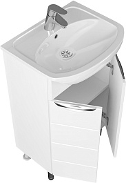 СанТа Мебель для ванной Родос 50 N R белая – фотография-5