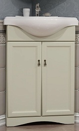 Opadiris Тумба с раковиной Клио 45 слоновая кость – фотография-1