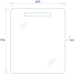 Onika Мебель для ванной Стрим 60.12 (Como) белая – фотография-13