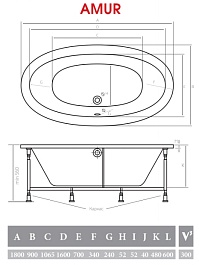 Alpen Акриловая ванна "Amur" – фотография-5