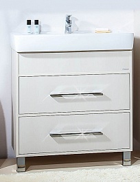 Бриклаер Тумба с раковиной Чили 80 светлая лиственница – фотография-1