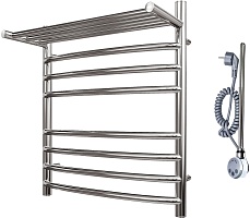 Point Полотенцесушитель электрический П7 500x600 PN05156SPE с полкой хром