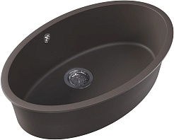 Florentina Мойка кухонная Вега Овал 770 серый шелк – фотография-2