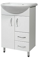 СанТа Тумба с раковиной Уют 55 с ящиками