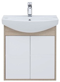 Aquanet Мебель для ванной "Грейс 60" дверцы, дуб сонома – фотография-4
