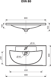 Brevita Тумба с раковиной Ariana 80 капучино – фотография-6