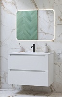 Зов Мебель для ванной Дион 60 подвесная матовая белая