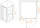 RGW Душевой уголок Passage PA-078-1B (PA-008B + Z-060-2B) 90x100 профиль черный стекло прозрачное – картинка-6
