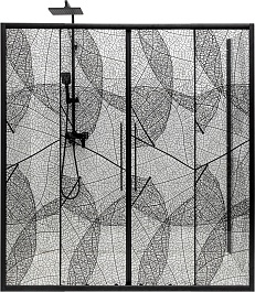 DTO Душевая дверь в нишу FB2 190-210 Black – фотография-3