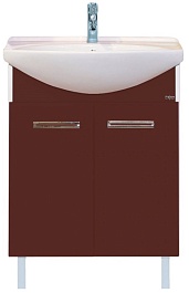Misty Тумба для умывальника Джулия 65 бордовая – фотография-1