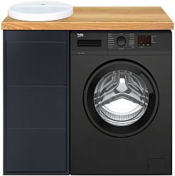 Brevita Тумба под раковину Grafit 40 графит – фотография-2