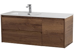 BelBagno Тумба под раковину Kraft 100 L подвесная Rovere Tabacco – фотография-1