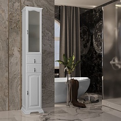 Opadiris Шкаф-пенал для ванной Риспекто 30 R белый – фотография-1