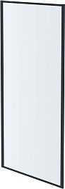 Aquatek Душевая перегородка Ария 80x200 AQ ARI WA 08020BL профиль черный стекло прозрачное – фотография-1