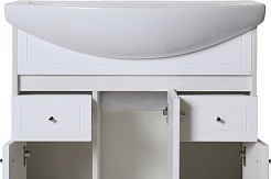 ASB-Mebel Мебель для ванной Орхидея 80 белое дерево – фотография-7