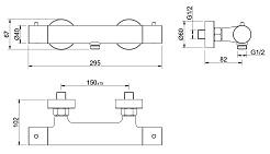 Aquatek Cмеситель для душа Европа AQ1363CR хром – фотография-2