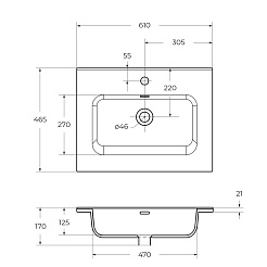 BelBagno Тумба с раковиной Kraft 60 подвесная Темно-Серый матовый с раковиной BB600ETL – фотография-3