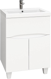 Onika Тумба с раковиной Стрим 60.12 (Como) белая – фотография-1