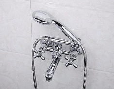 Frap Смеситель для ванны с душем H25 F3025 хром