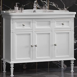 Opadiris Тумба под раковину Кантара 105 белая матовая – фотография-1