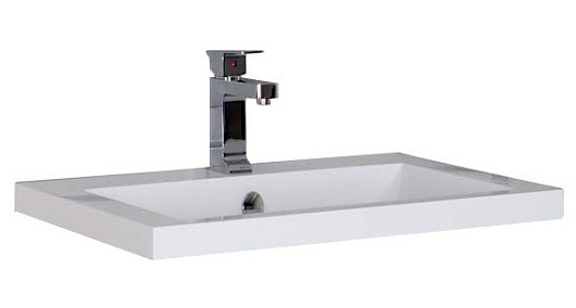 Aquanet Тумба с раковиной Нота 58 белая (171483) – картинка-5