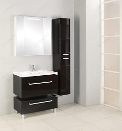 Акватон Комод для ванной "Мадрид 80" черный – фотография-3