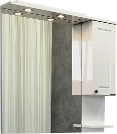 Comforty Зеркальный шкаф Севилья 85 R слоновая кость – фотография-1