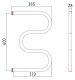 Стилье Полотенцесушитель М-образный 60х40 – картинка-6
