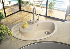 Florentina Мойка гранитная Наутилус бежевый – фотография-3