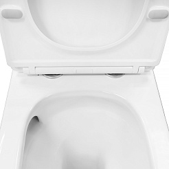 Azario Унитаз-компакт Milagro AZ-8502 безободковый с бачком с сиденьем микролифт белый – фотография-9