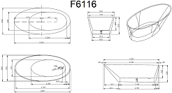 Frank Акриловая ванна 178х85 F6116 white – фотография-8