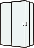 RGW Душевой уголок Passage PA-246B 100x80 профиль черный стекло прозрачное