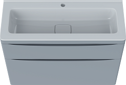 Vivon Тумба с раковиной Ostin 90 напольная серая матовая – фотография-6