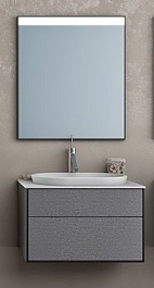 Kolpa San Тумба с раковиной Gloria OUG 70 BLC BLACK & WHITE – фотография-3