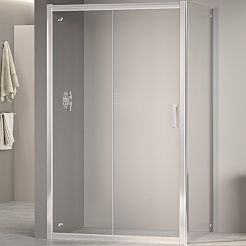 RGW Душевой уголок Passage PA-76 (PA-016 + Z-050-2) 130x120 профиль хром стекло прозрачное – фотография-1