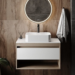 Teymi Раковина накладная в ванную Netta 50/37 белая T51201 – фотография-2