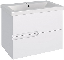Runo Тумба с раковиной Стокгольм 70 подвесная белая