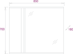 Onika Мебель для ванной Амара 85.13 подвесная баменда – фотография-16