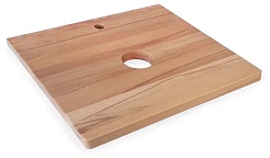 Jorno Тумба с раковиной Wood 60 белая столешница светлая – фотография-4