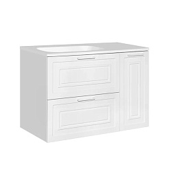 Style Line Тумба с раковиной Альба 90 L подвесная – фотография-2